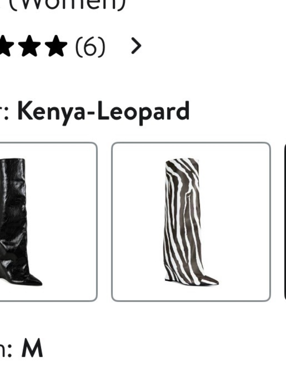 Leopard Print Over-the-Knee Wedge Boot - Brown/Tan - Picture 6 of 7